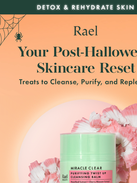 getrael newsletter: Perfect Post-Halloween Skin Treats 🍂