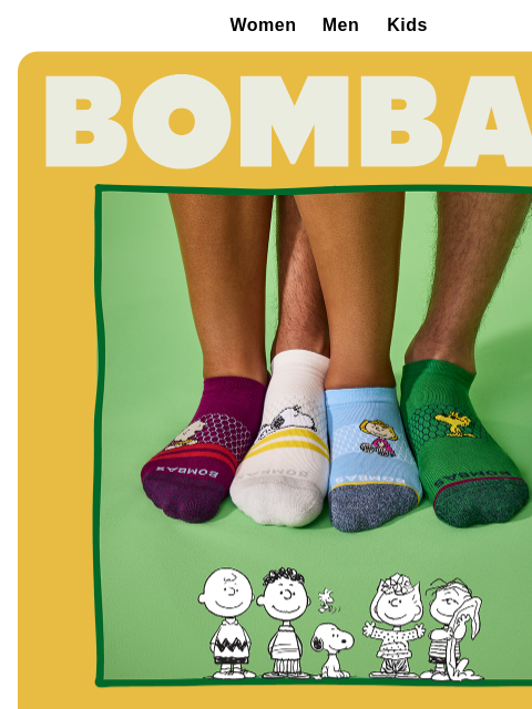 bombas newsletter: Peanuts Socks Are Here