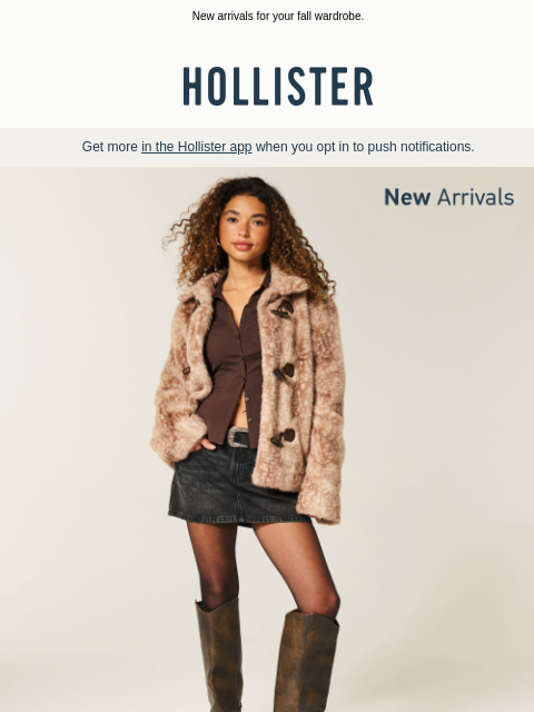 hollisterco newsletter: Jackets you wonβt want to take off.