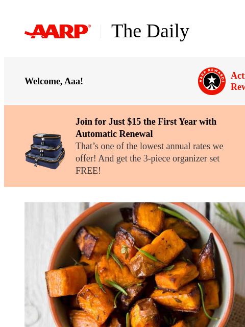 aarp newsletter: The Daily — 9 Foods to Boost Your Immune System Th...