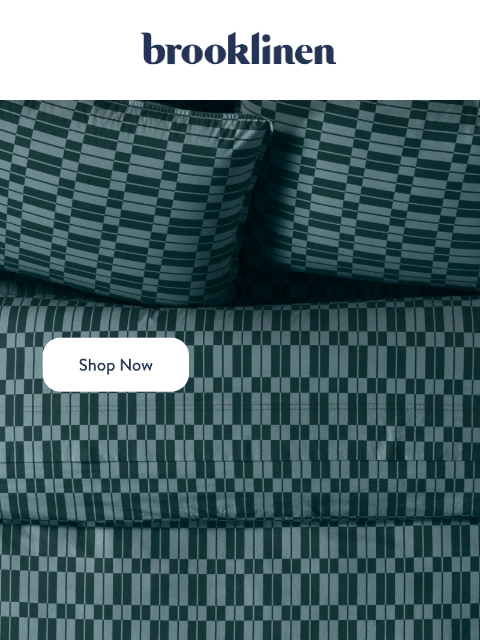 brooklinen newsletter: NEW Exclusive Washed Classic Percale