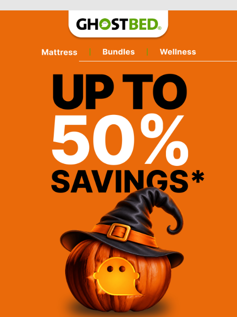 ghostbed newsletter: Ghost your bad mattress 👻
