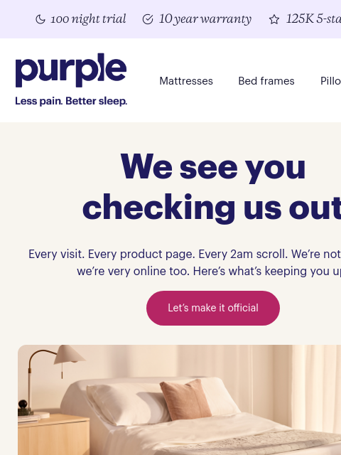 purple newsletter: We see you scrolling 👀