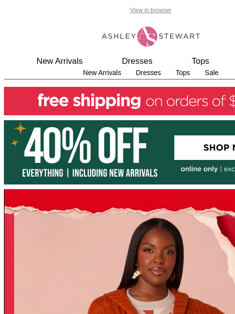 ashleystewart newsletter: Inside: Our guide to sweater styling for every fal...