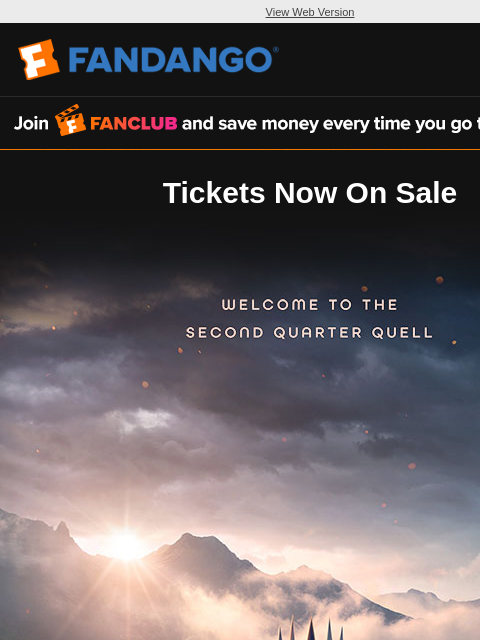 fandango newsletter: Get Tickets – The Hunger Games: Sunrise on the Rea...