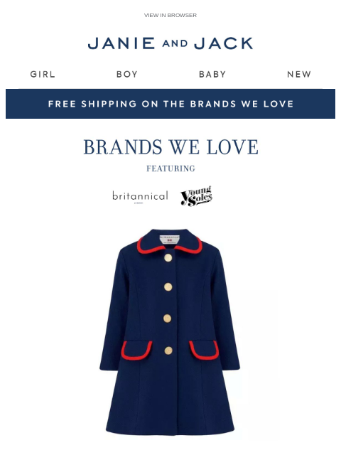 janieandjack newsletter: Discover the British brands we love