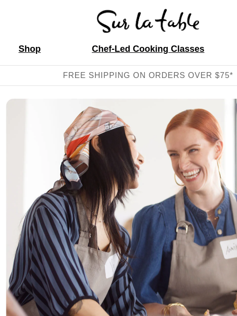 surlatable newsletter: See what's cooking in December.