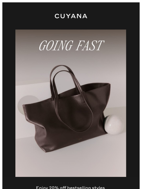 cuyana newsletter: Private Sale is Going Fast