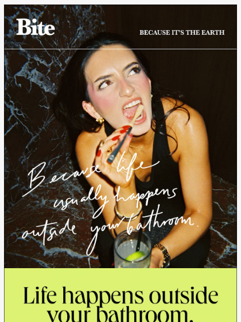 bitetoothpastebits newsletter: Phone. Wallet. Keys. Brush.