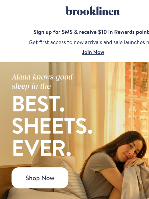 brooklinen newsletter: Alana Haim is OBSESSED