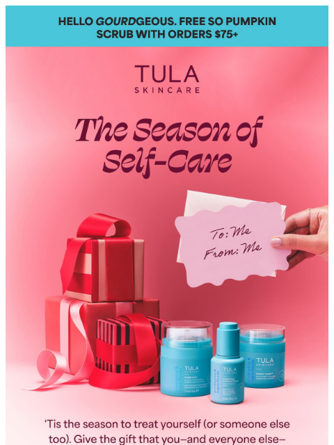 tula newsletter: 'Tis the season to treat yourself