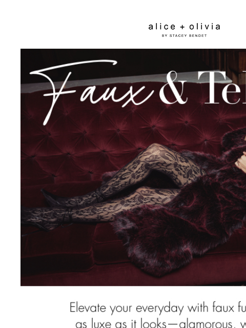 aliceandolivia newsletter: Our Chicest Faux Fur Yet