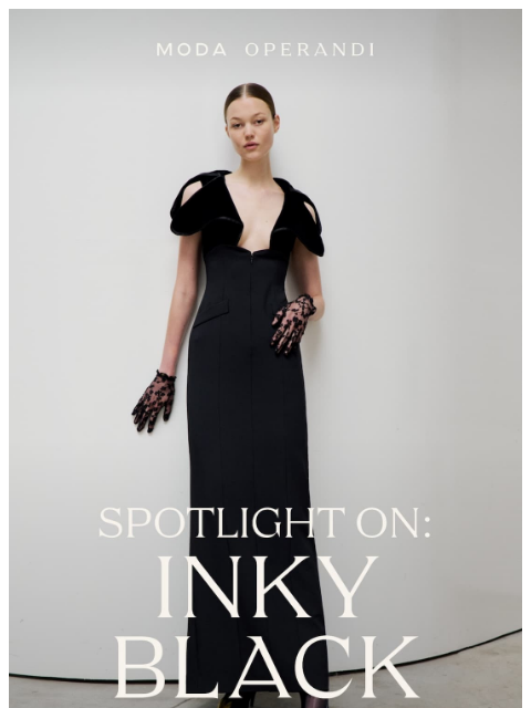 modaoperandi newsletter: The mood: 🕷️🕸️🖤