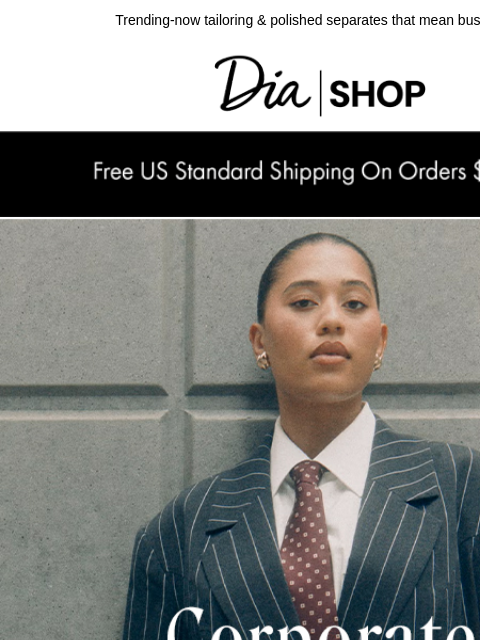 dia newsletter: Your Work Wardrobe, Perfected 🩶​