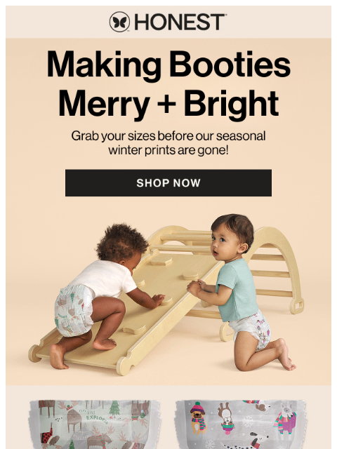 honest newsletter: Limited drop alert: our winter diapers are here to...