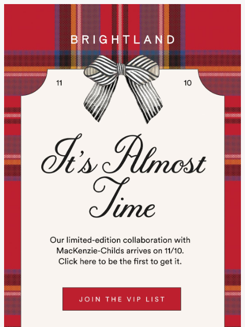 brightland newsletter: Mark your calendars...