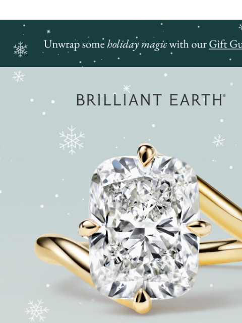 brilliantearth newsletter: Engagement rings that absolutely sleigh