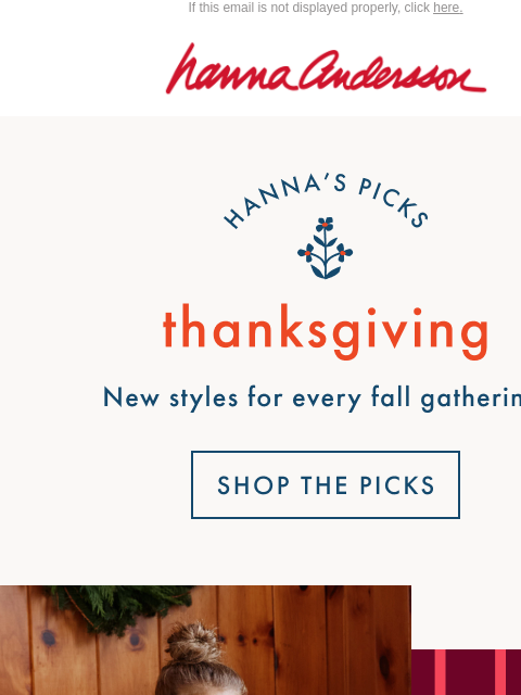 hannaandersson newsletter: Hanna’s Picks: Thanksgiving Edit 🍁