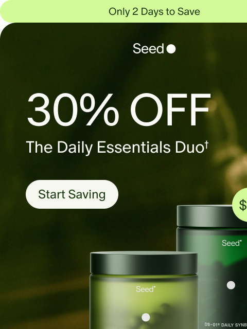 seed newsletter: 30% off is going, going…
