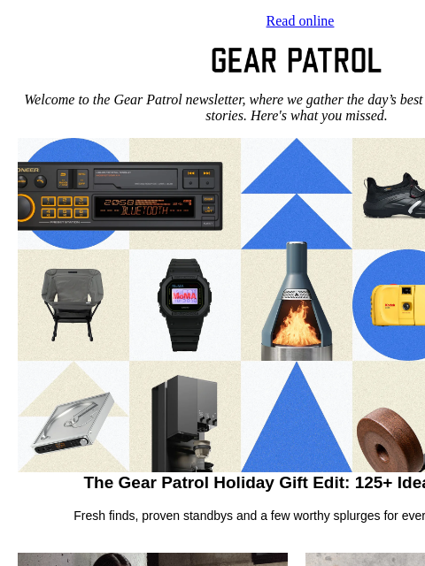 gearpatrol newsletter: The Gear Patrol Holiday Gift Guide Is Here