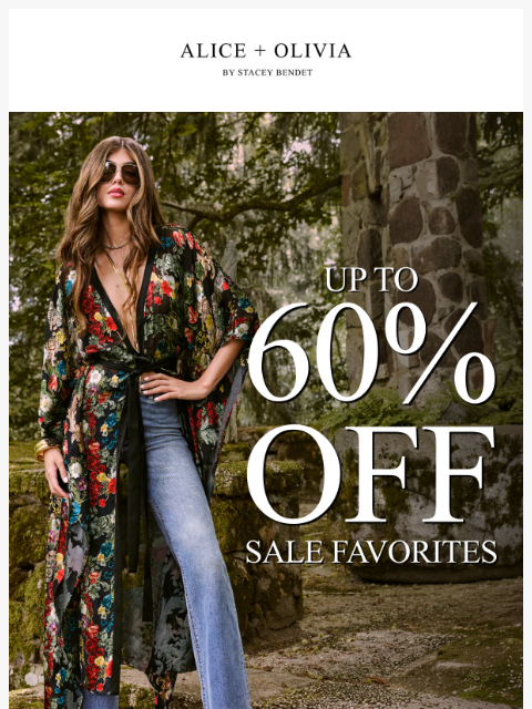 aliceandolivia newsletter: Sale Favorites Are 60% Off