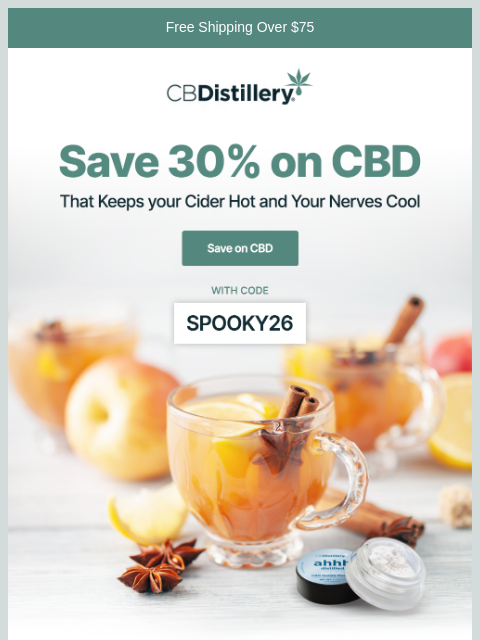 thecbdistillery newsletter: Give your apple cider a boost and save 30%!