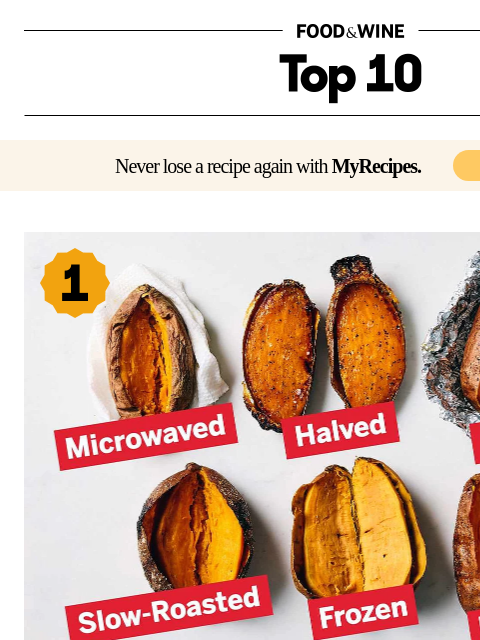 foodandwine newsletter: The No. 1 Way to Bake Sweet Potatoes