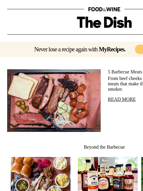 foodandwine newsletter: 5 Barbecue Meats Southern Chefs Swear By