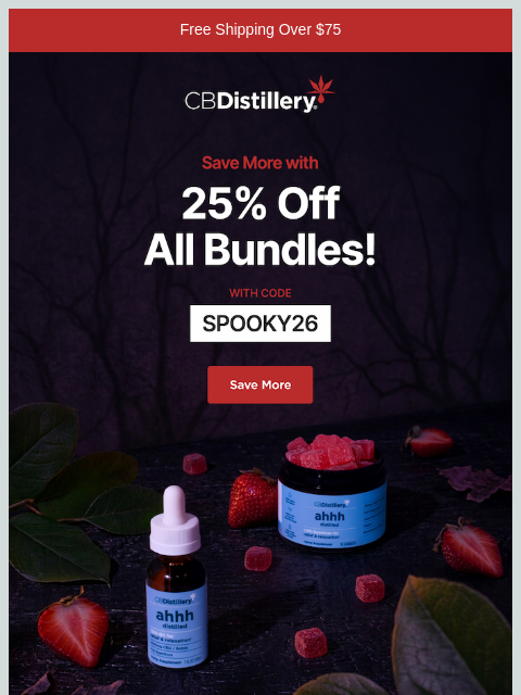 thecbdistillery newsletter: Save More with 25% off Bundles!