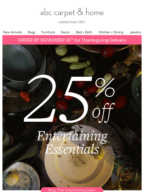 25% off entertaining essentials, just in time for the holidays ͏ ͏ ͏ ͏ ͏ ͏ ͏ ͏ ͏ ͏ ͏ ͏ ͏ ͏ ͏ ͏ ͏ ͏ ͏ ͏ ͏ ͏ ͏ ͏ ͏ ͏ ͏ ͏ ͏ ͏ ͏ ͏ ͏ ͏ ͏ ͏ ͏ ͏ ͏ ͏ ͏ ͏ ͏ ͏ ͏ ͏ ͏ ͏ ͏ ͏ ͏ ͏ ͏ ͏ ͏ ͏ ͏ ͏ ͏ ͏ ͏ ͏ ͏ ͏ ͏ ͏ ͏ ͏ ͏