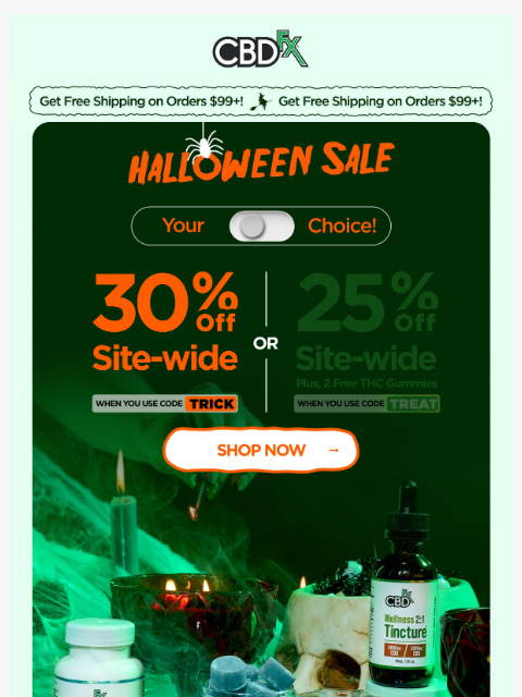 cbdfx newsletter: ๐ง It's aliiiive! 30% OFF Halloween Sale starts NO...