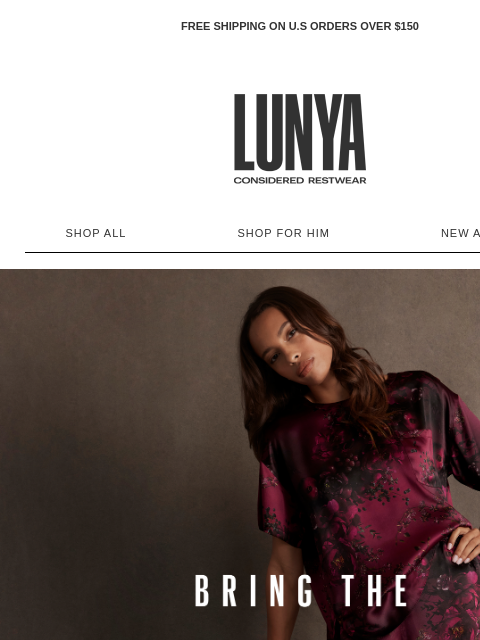 lunya newsletter: FALL’S DEEP HUES