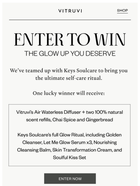 vitruvi newsletter: GIVEAWAY ALERT: Win the Ultimate Glow + Scent Ritu...