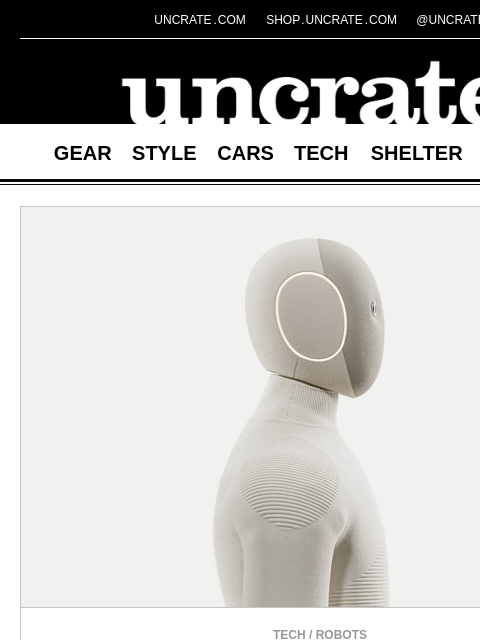 uncrate newsletter: 1X Neo Humanoid Home Robot & more