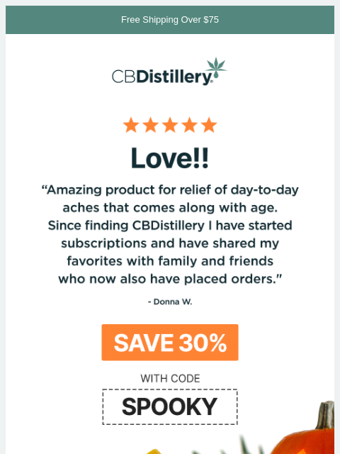 thecbdistillery newsletter: "Amazing product for relief of day-to-day aches th...