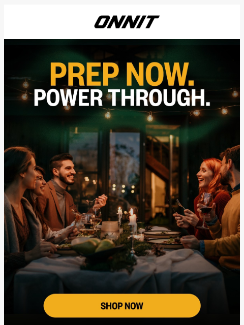 onnit newsletter: Holiday chaos doesn’t own you