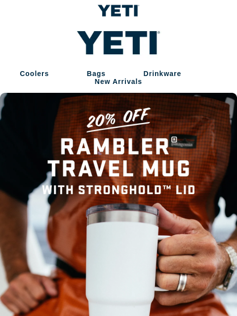 yeti newsletter: 20% Off The Rambler® Travel Mug