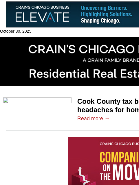 crainalerts newsletter: Tax bill delay headaches for homebuyers