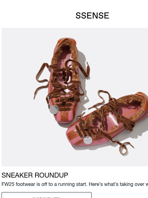 ssense newsletter: What Does Your Dream Sneaker Look Like?