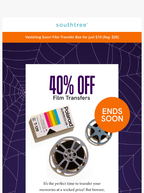 southtree newsletter: Spooktacular $-A-L-E ends soon 👻