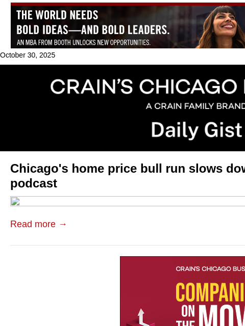crainalerts newsletter: Chicago's home price bull run slows down: Crain's ...