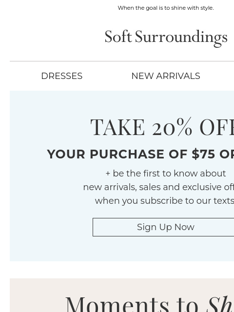 softsurroundings newsletter: Just In: Brilliant New Looks