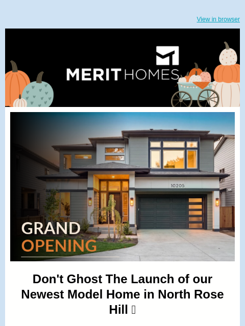 merithomesinc newsletter: Grand Opening at Cascade Lot 4! You Don't Want to ...