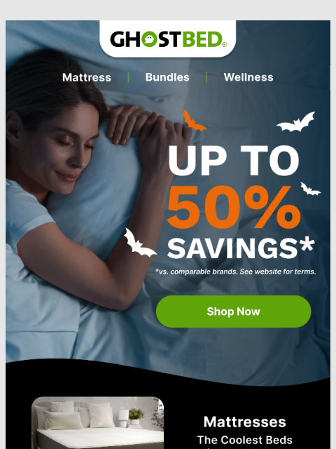 ghostbed newsletter: A haunting offer has appeared