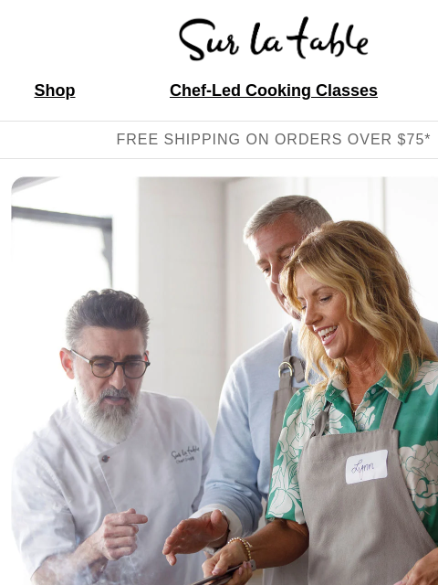 surlatable newsletter: Date night just got a lot more delicious.