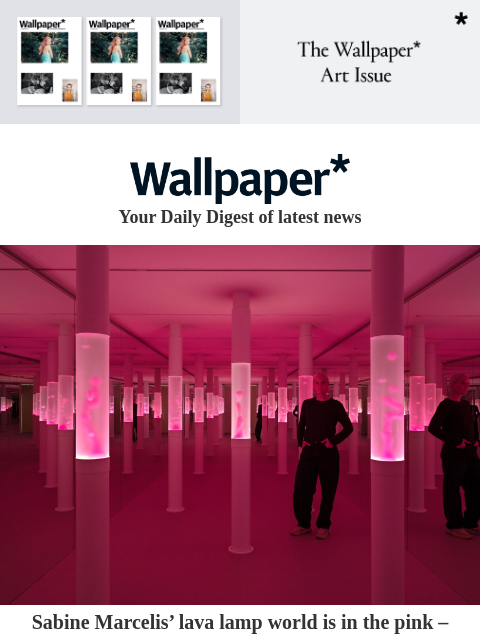 futureplc newsletter: Sabine Marcelis’ pink lava lamp