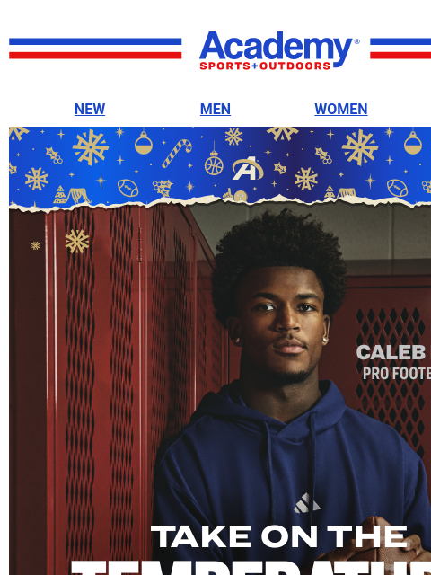 academy newsletter: Warm Up with adidas Clothing, Like Caleb Downs