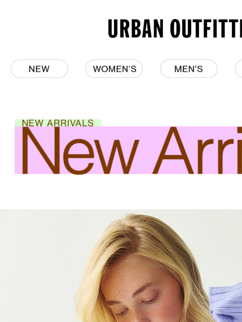 urbanoutfitters newsletter: New arrivals to start the weekend →