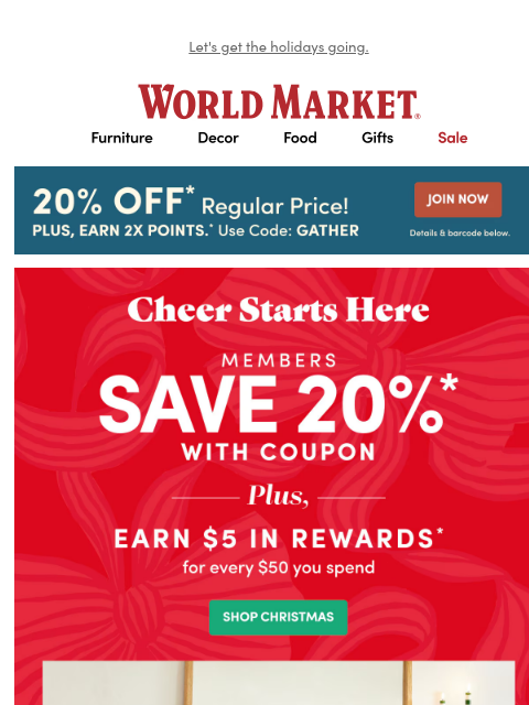 emailworldmarket newsletter: We’re so hyped for the holidays 🙌 🔔 