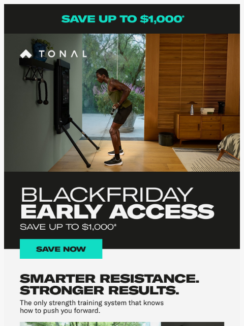 tonal newsletter: Smarter resistance. Stronger results